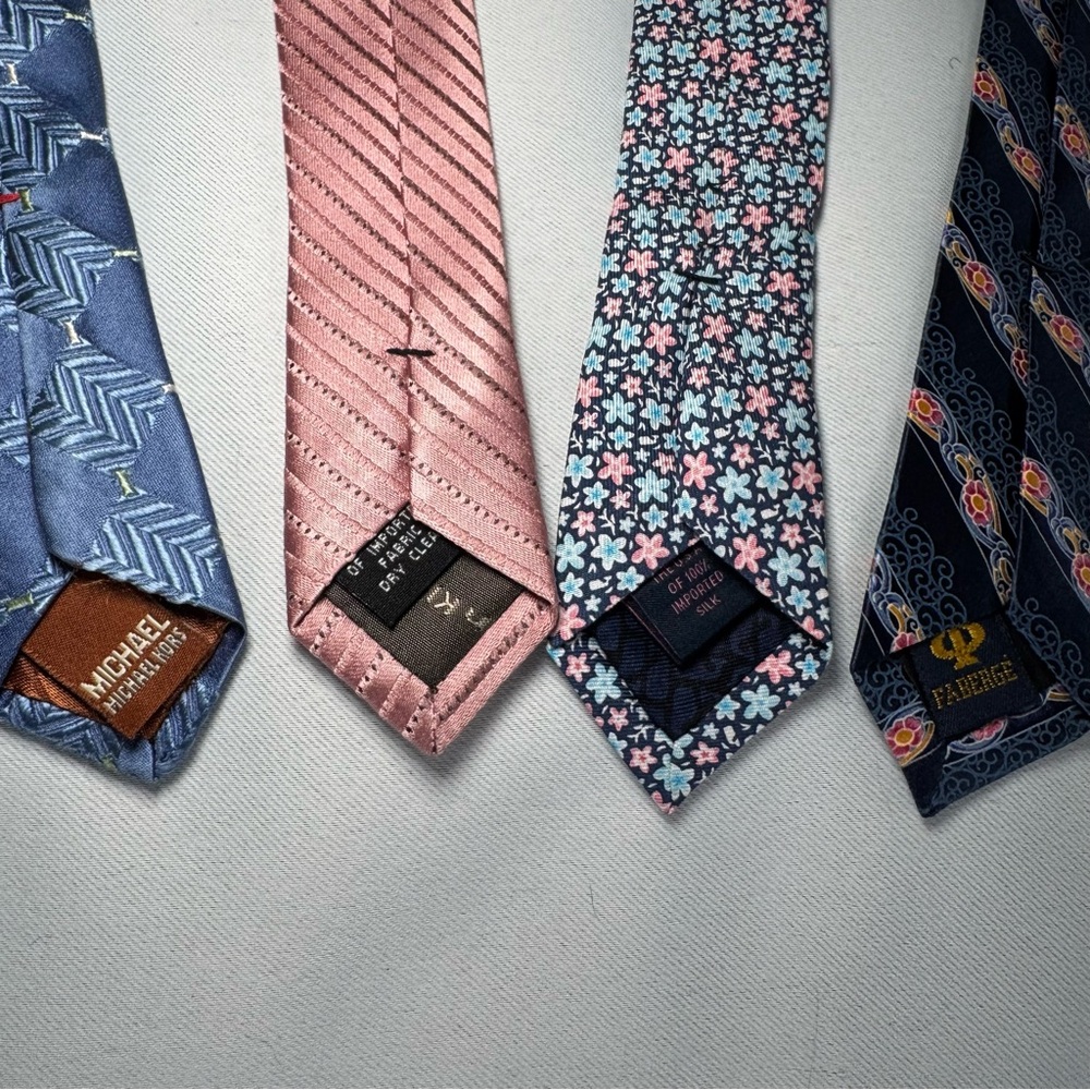 Men's Tie Set of 4 - Michael Kors and more, Blue, Pink, Navy - Picture 14 of 15
